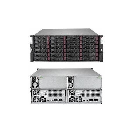 Supermicro SuperStorage SSG-947R-E2CJB 4U Disk Array, 24x Hot-Swap, 2x 1200W 80 Plus Titanium